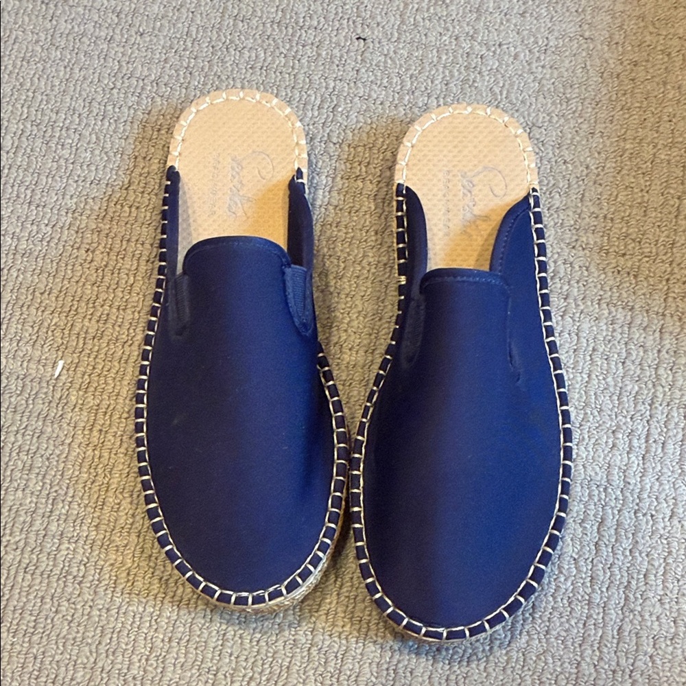 Navy Blue Slip-On Espadrilles